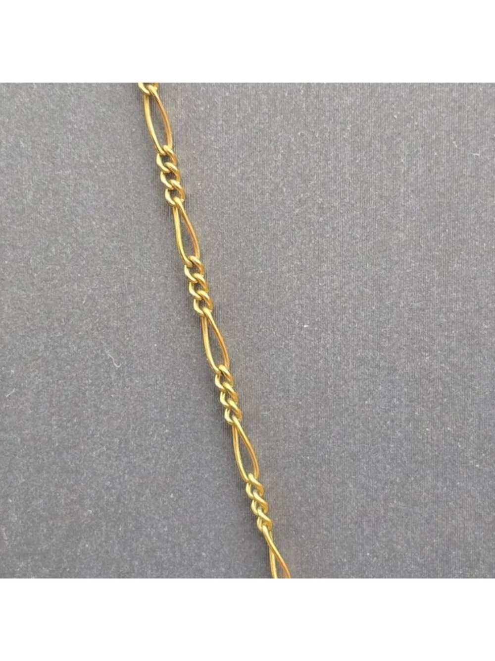 Vintage 12k Gold Filled Double Heart Choker Necklace Figaro Chain Statement - Picture 4 of 11